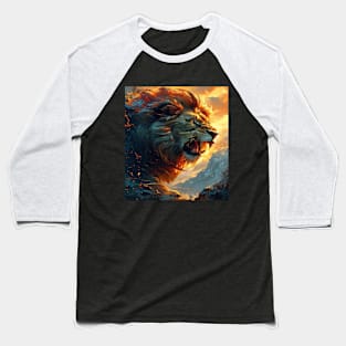 Majestic Lion Baseball T-Shirt